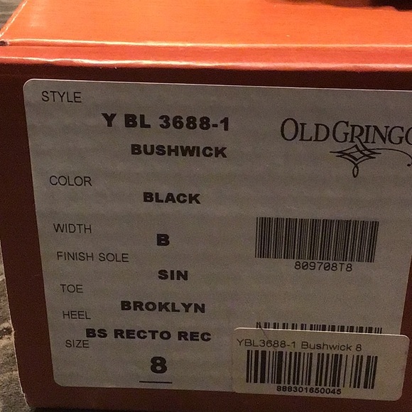 *OLD GRINGO* Bushwick - Black size 8. Worn once; essentially brand new. - Picture 4 of 10